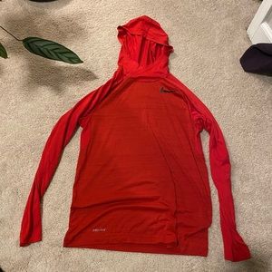 Nike drifit hoodie- red